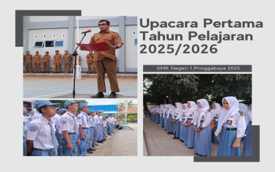 Upacara Pertama Tahun Pelajaran 2025/2026 di SMKN 1 Pringgabaya Berlangsung Khidmat